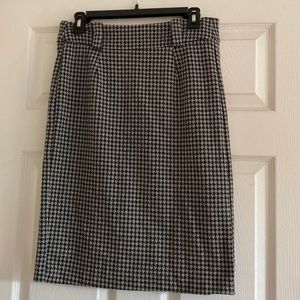 George Black and Grey Pencil Skirt